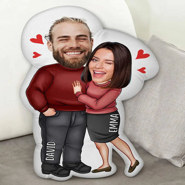 Personalized Couple Photo Face Pillow