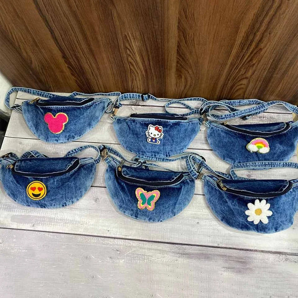 Personalized Denim Waist Pouch