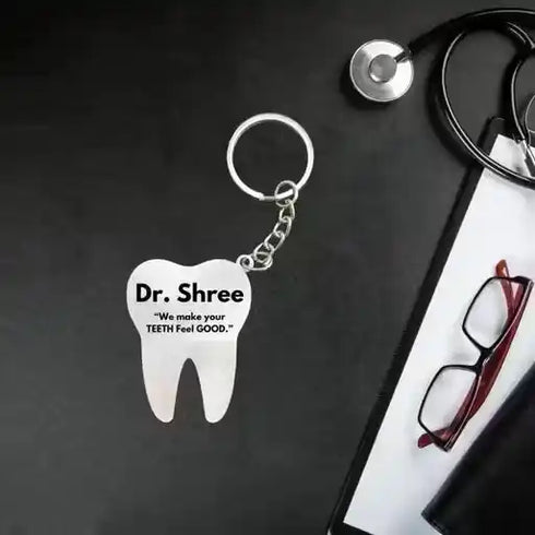 Personalized Dentist Keychain