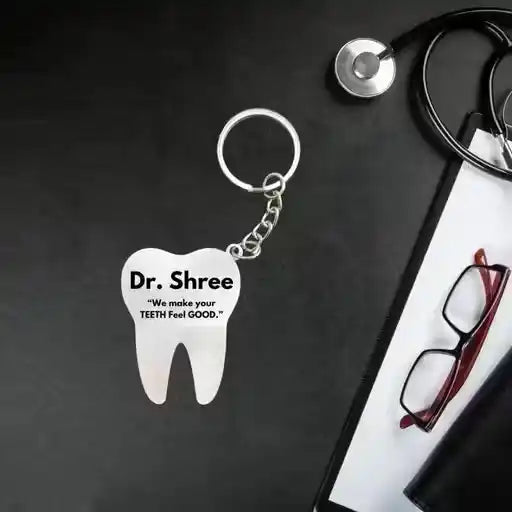Personalized Dentist Keychain