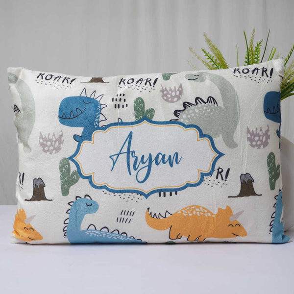 Personalized Dinosaur Printed Pillow