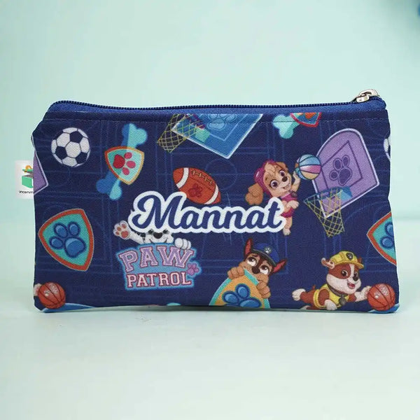 Personalized Dog Printed Pencil Pouch for Kids