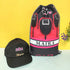 Personalized Drawstring Bag with Cap Combo for Kids