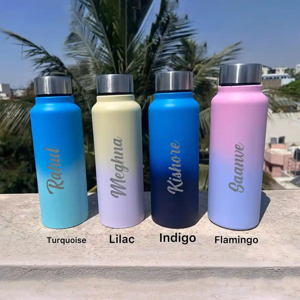 Personalized Dual Shade Stainless Steel Bottle