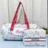 Personalized Elephant Print Duffle Bag with Box Pouch Combo for Kids