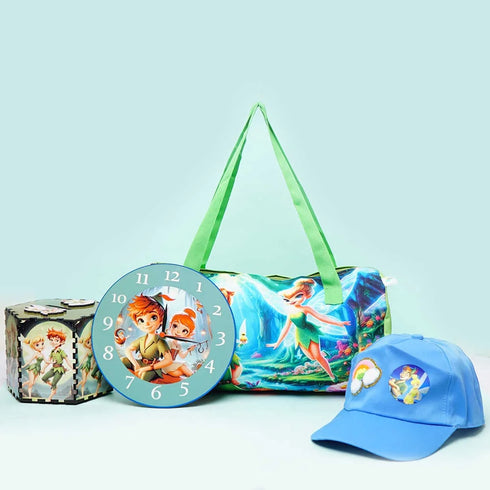Personalized Fairy Printed Swimming Duffle Bag Combo for Kids