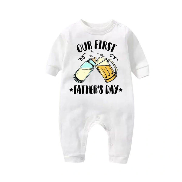 Personalized Fathers Day Baby Rompers
