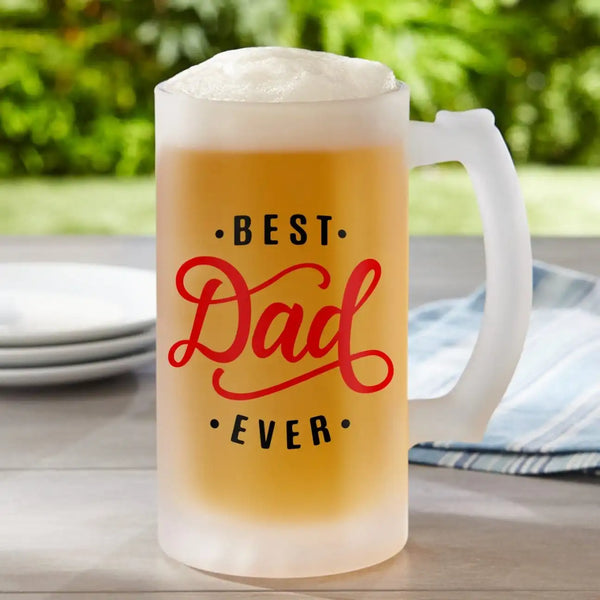 Personalized Fathers day Beer Mug