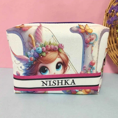 Personalized Floral Printed Box Pouch for Kids