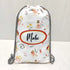Personalized Floral Printed Drawstring Bag for Kids