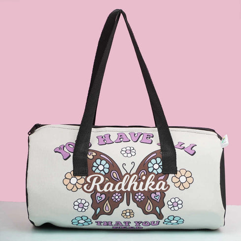 Personalized Floral Printed Swimming Duffle Bag for Kids