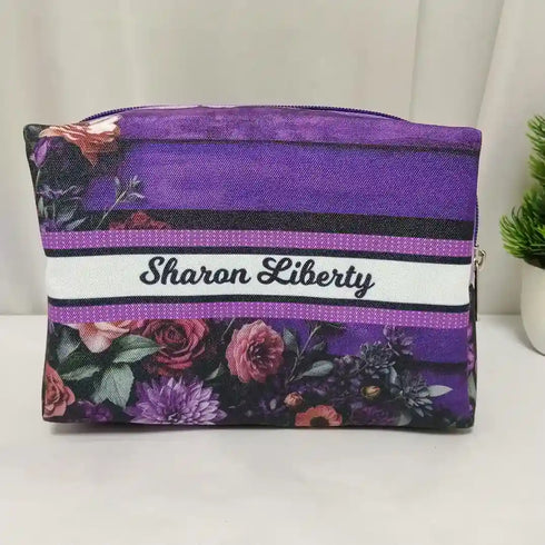 Personalized Floral Printed Women Box Pouch