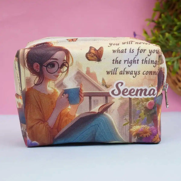 Personalized Girl Printed Box Pouch