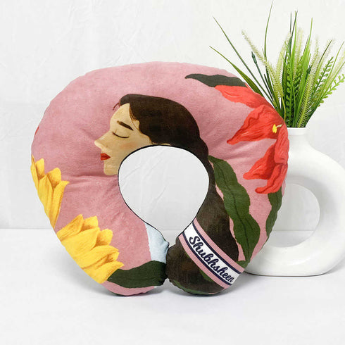 Personalized Girl Printed Neck Pillow