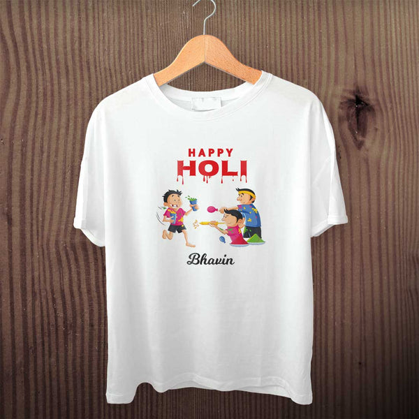 Personalized Holi Tee to Brighten Your Day - Uncommongifts.in