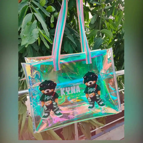 Personalized Holographic Travel Kids Tote Bag