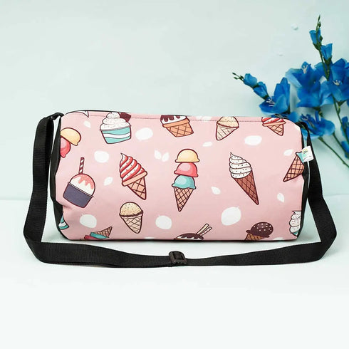 Personalized Ice Cream Printed Sling Duffle Bag for Kids
