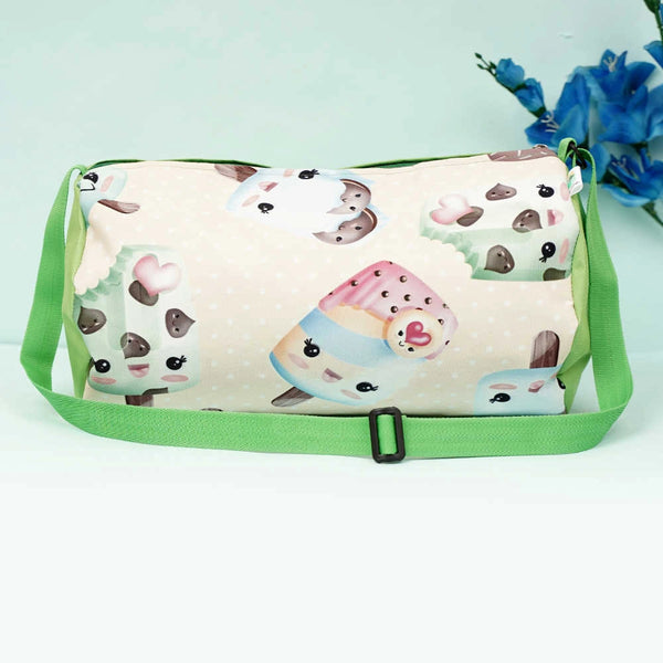 Personalized Ice Cream Printed Sling Duffle Bag for Kids