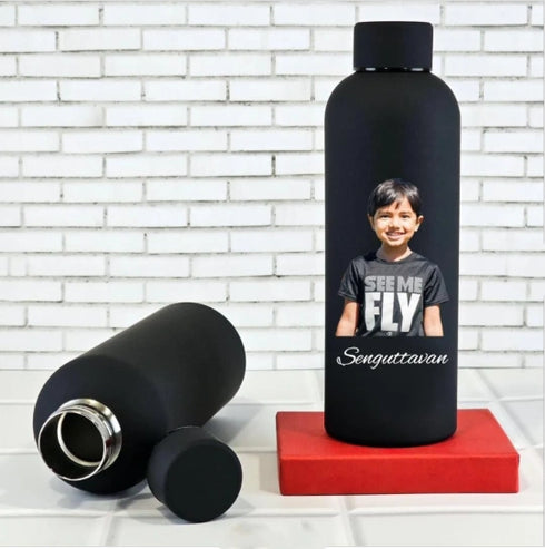 Personalized Insulated Photo Water Bottle Matte Finish