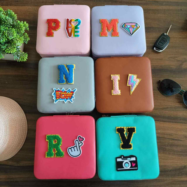 Personalized Jewellery Box with Embroidery Patch