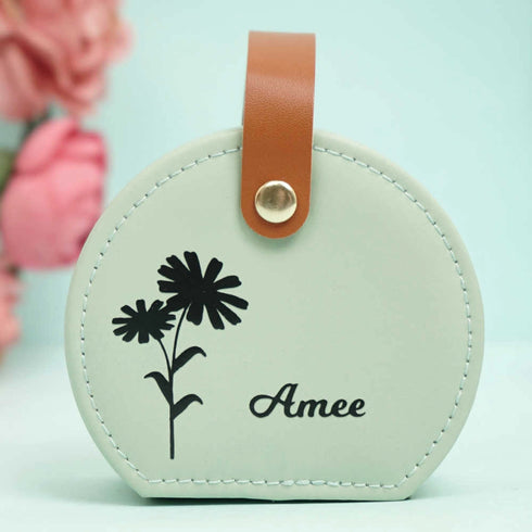 Personalized Jewellery Organizer Portable Travel Storage Case For Women