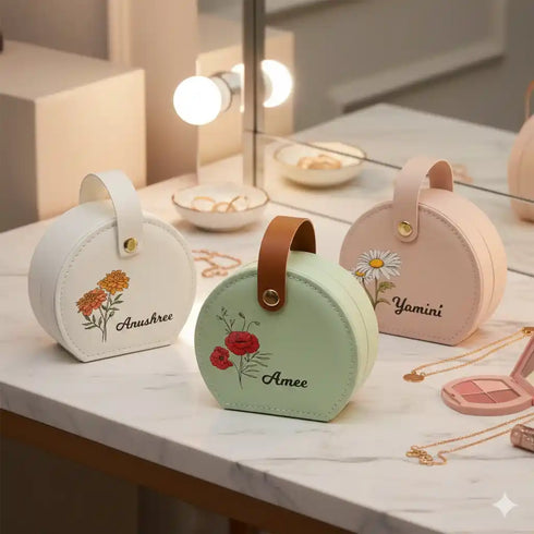 Personalized Jewelry Organizer Travel Storage Case For Women