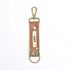 Personalized Keychain With Charms - Tan - Uncommongifts.in