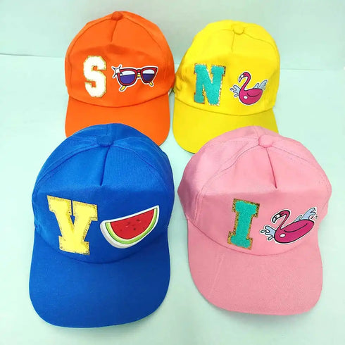 Personalized Kids Caps With Theme and Initial Letter