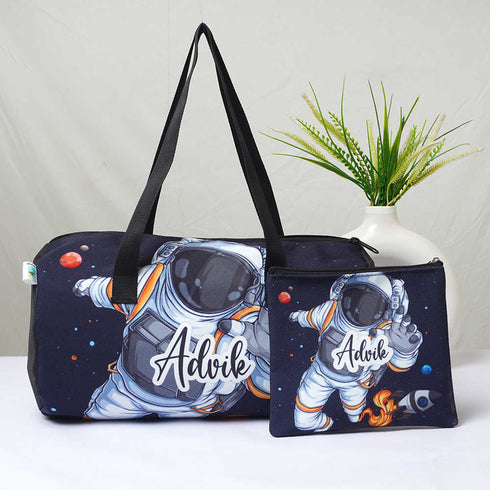 Personalized Kids Duffle Bag & Pouch Gift Combo