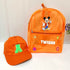 Personalized Kids Jelly Backpack with Cap Combo - Orange