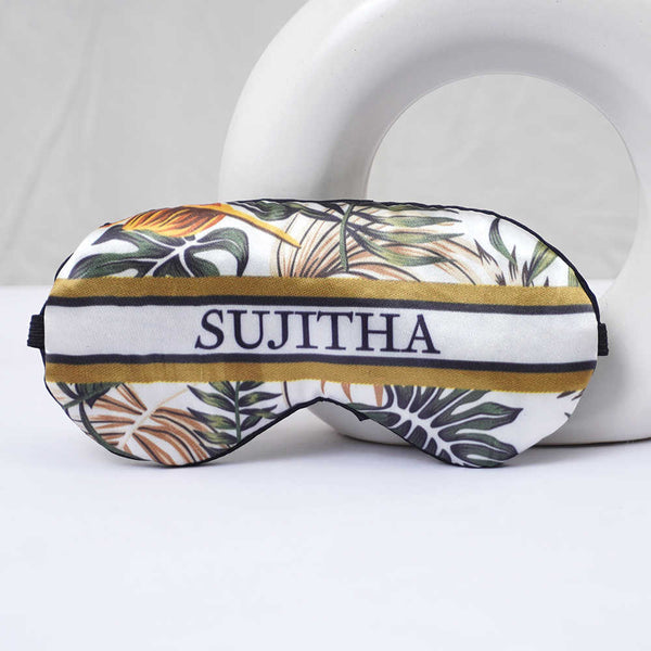 Personalized Leaf's Printed Eye Masks