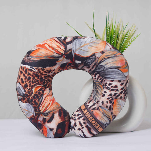 Personalized Leaf's Printed Neck Pillow