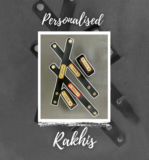 Personalized Leather Rakhi