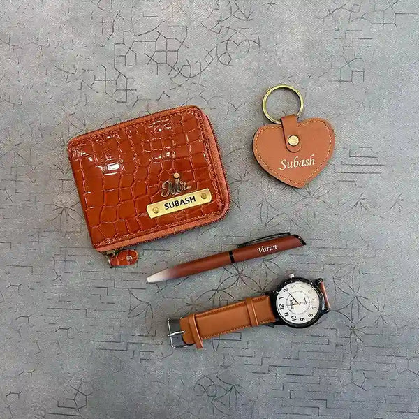 Personalized Men Wallet Combo | Fathers Day