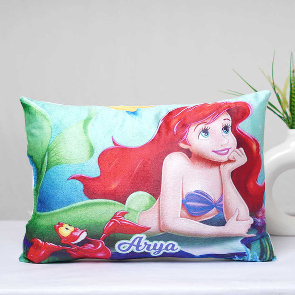 Personalized Mermaid Printed Kids Pillow