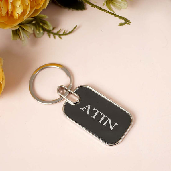 Personalized Metal Keychain With Name - Uncommongifts.in