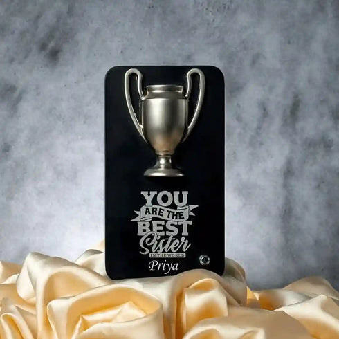 Personalized Metal Trophy For Brother & Sister