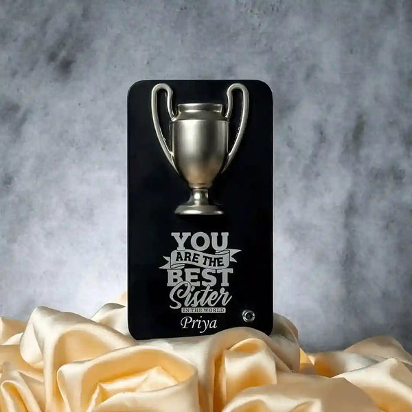 Personalized Metal Trophy For Brother & Sister