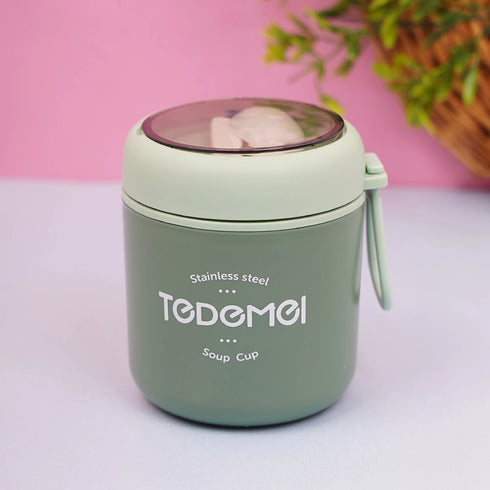 Personalized Mini Stainless Steel Soup Cup Lunch Box - Olive