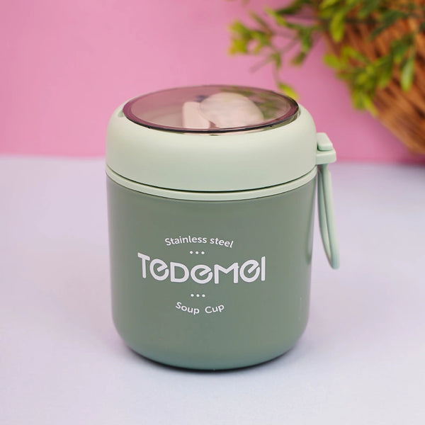 Personalized Mini Stainless Steel Soup Cup Lunch Box - Olive
