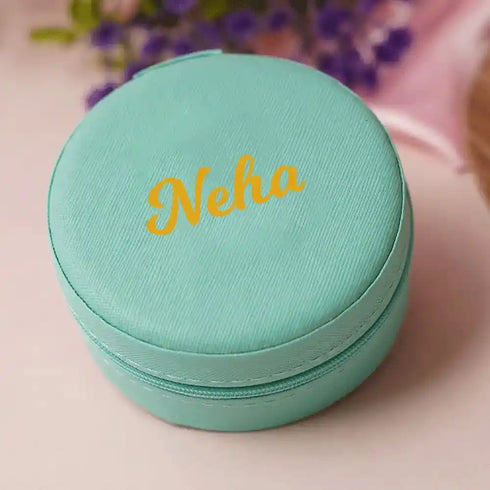 Personalized Organizer Jewellery Box for Women - Turquoise