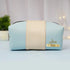 Personalized PU Box Pouch with Charm - Sky Blue