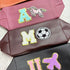 Personalized PU Pouch with Patch and Initial Letter for Kids