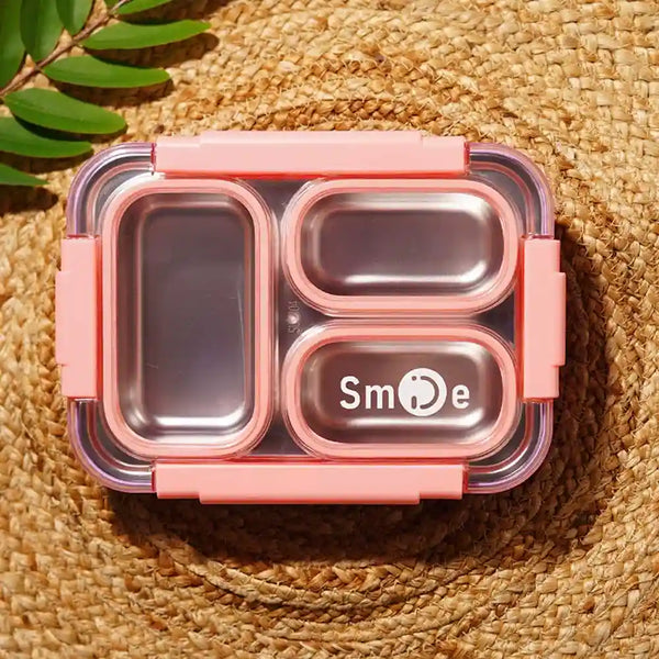 Personalized Partition Seal Lunch Box for Kids - Pink