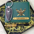 Personalized Pen Keychain Combo Gift Set - Olive - Uncommongifts.in
