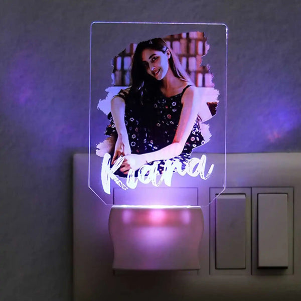 Personalized Photo With Name LED Plaque