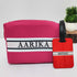 Personalized Pink Box Pouch & Luggage Tag Combo Gift Set for Kids
