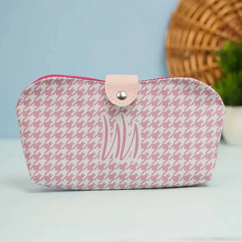 Personalized Pink Printed Sunglass Cover