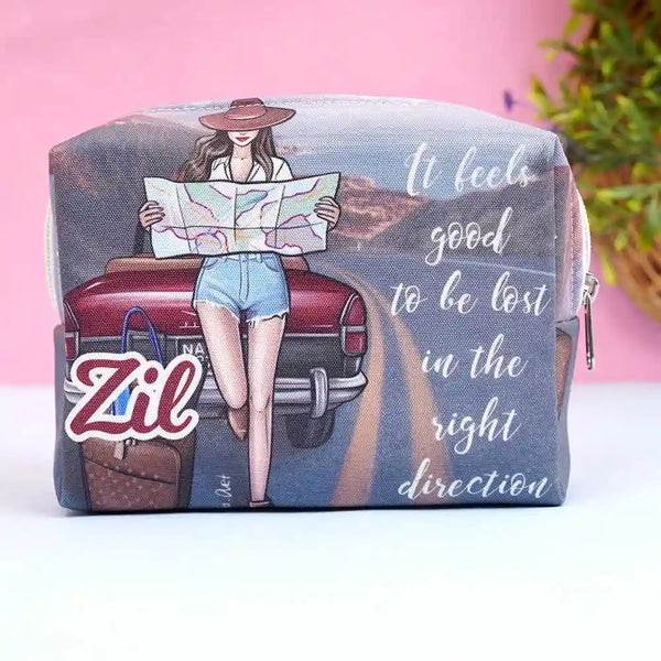 Personalized Printed Box Pouch For Women