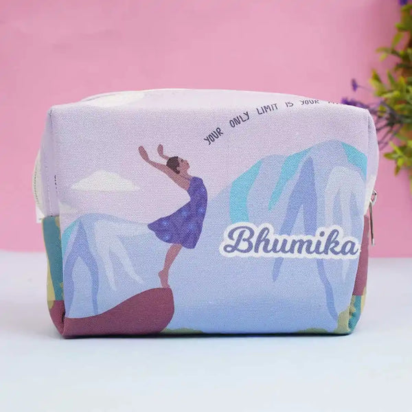 Personalized Printed Box Pouch For Women